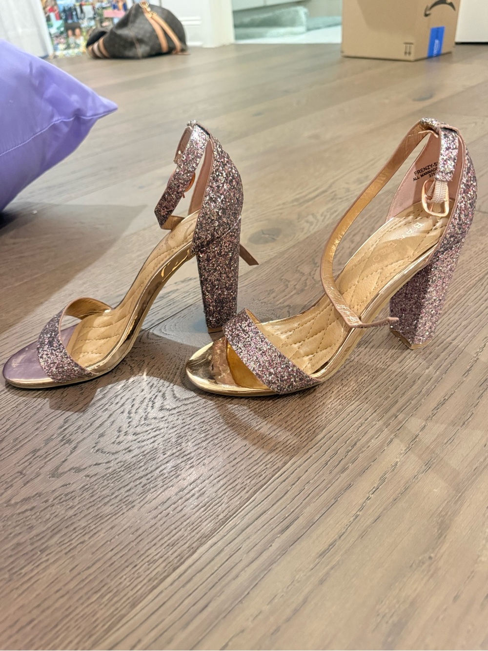Sparkly high heels